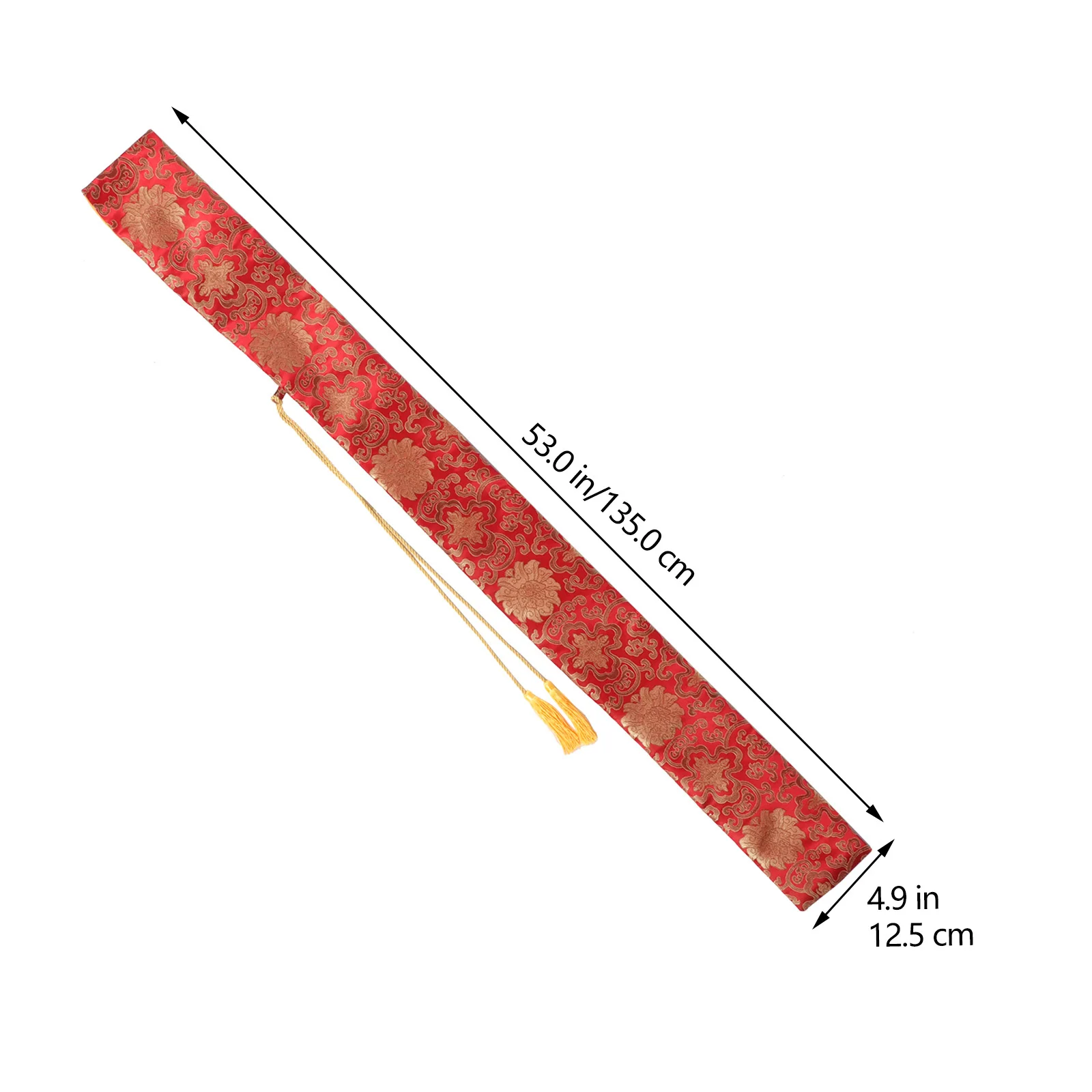 حقيبة التخزين اليابانية السيف تاي تشي السيوف Taichi حمل المعدات المبارزة غطاء القماش الأحمر فنون الدفاع عن النفس #5