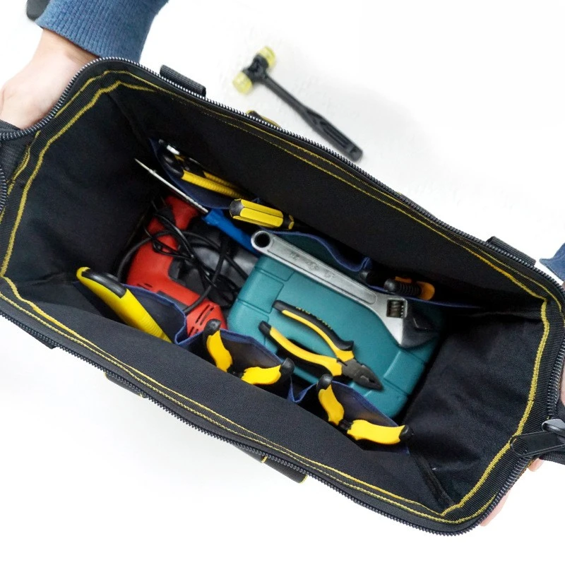 Electrician Tool Bag Multi-Function Tool Bag 1680D Oxford Cloth Electrician Bag, Multi-Pocket Waterproof Storage Hand bag