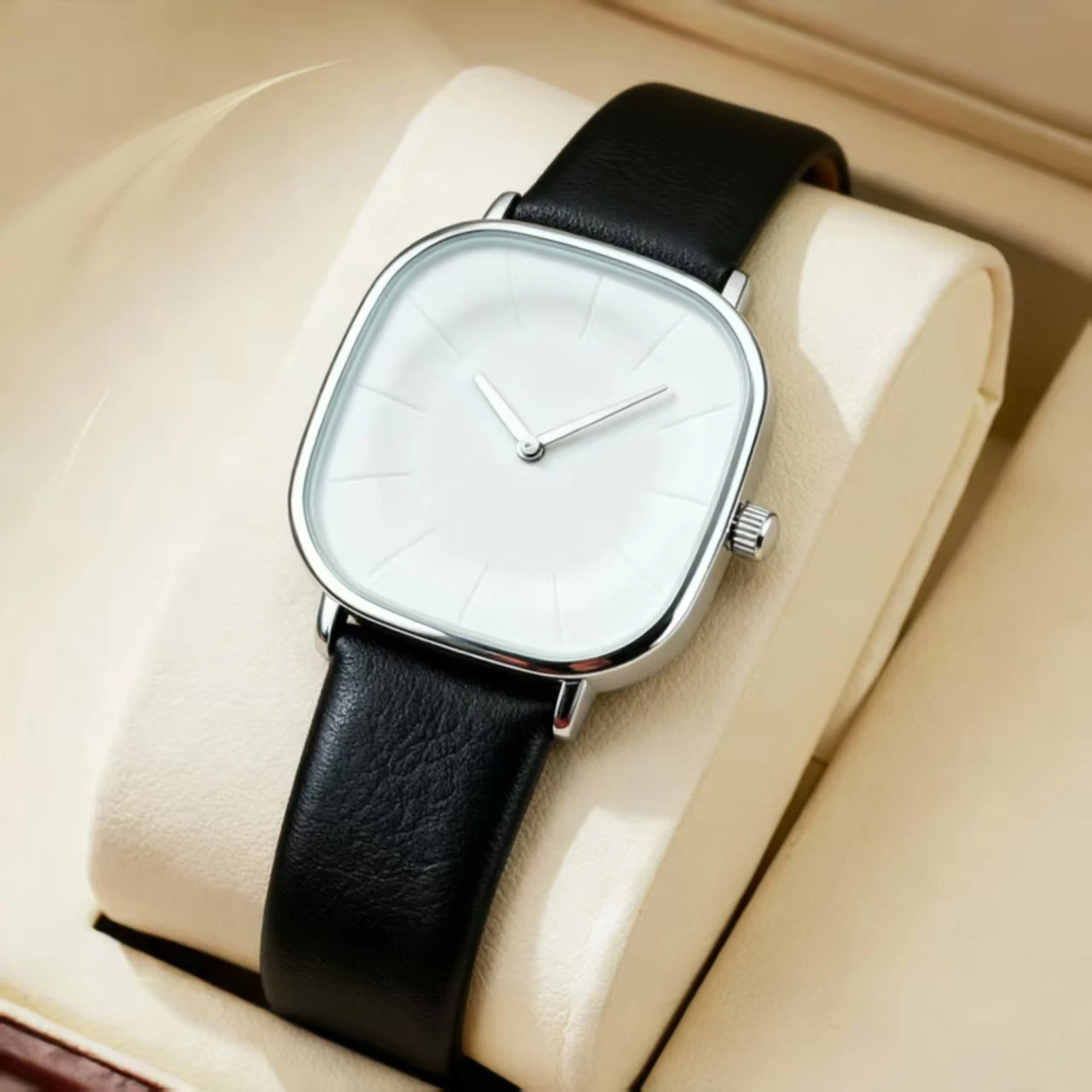 WOKAI Wrist Watches Fashionable casual women Quartz Watch Silica gel strap Big Dial Women Wathes  Ladies watch relogio feminino