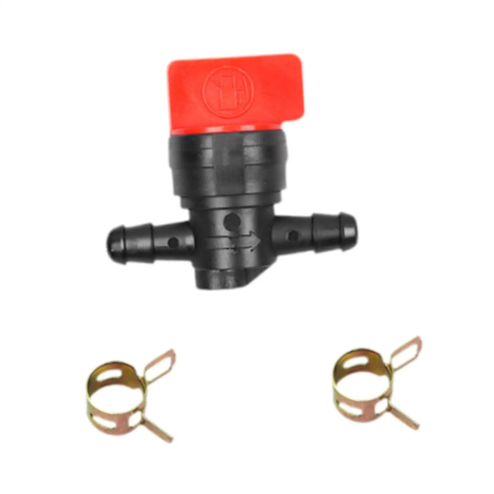 Compact Fuel Shutoff Valve Assembly Plastic and Metal Durable Build for Lawn Equipment and Snow Blowers