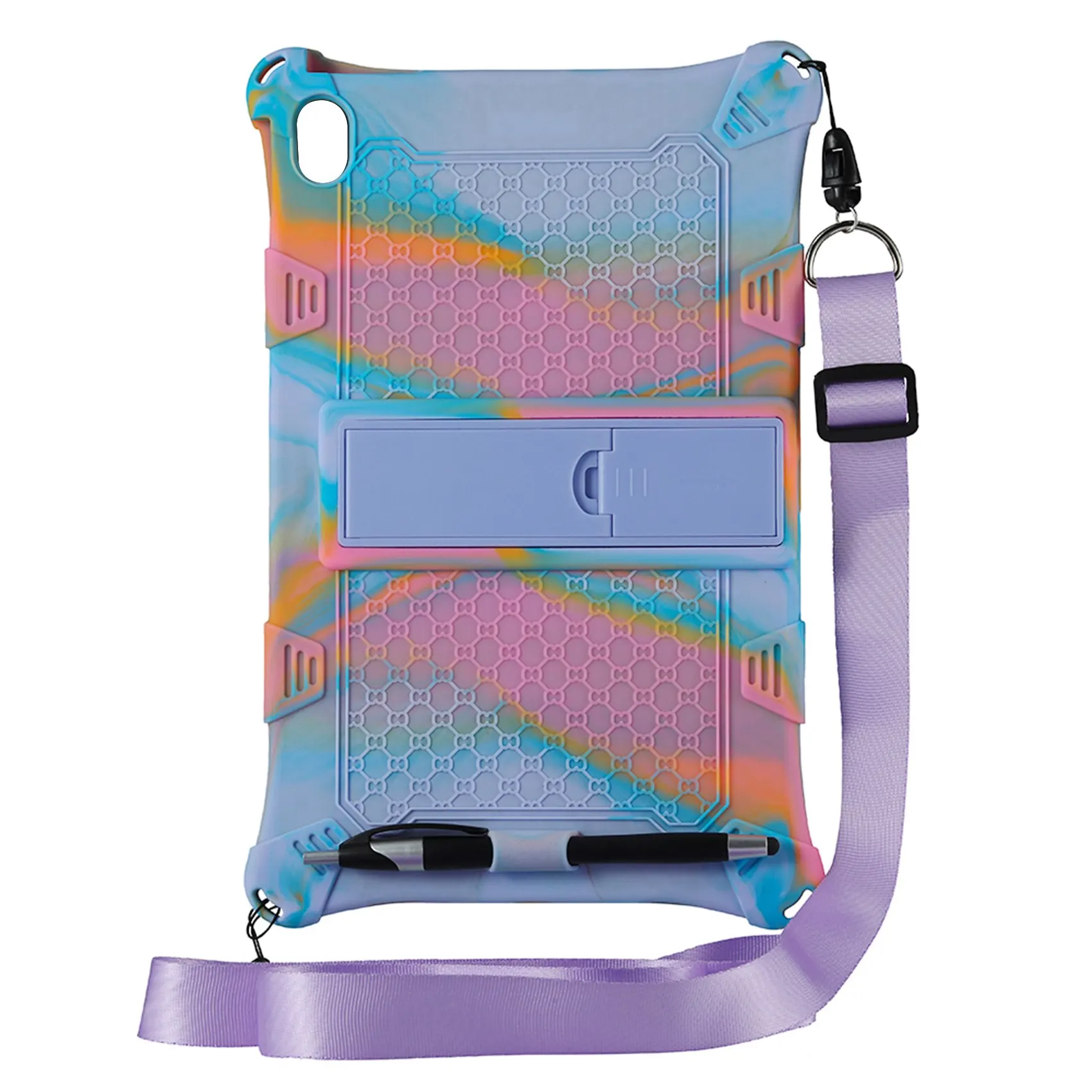 حافظة من السيليكون لجهاز Lenovo Xiaoxin Pad Pro TB-J706F مقاس 11.5 بوصة حافظة مضادة للسقوط مع تابلت قابل للتعديل