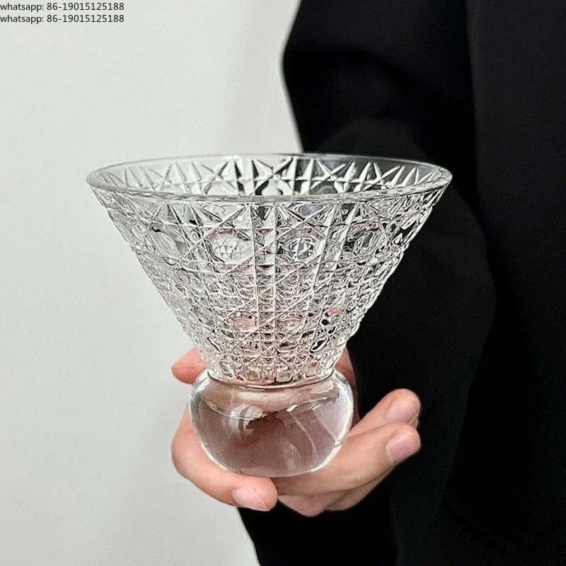 Japanese Bantam Martini Cup Triangle Champagne Glass Thin