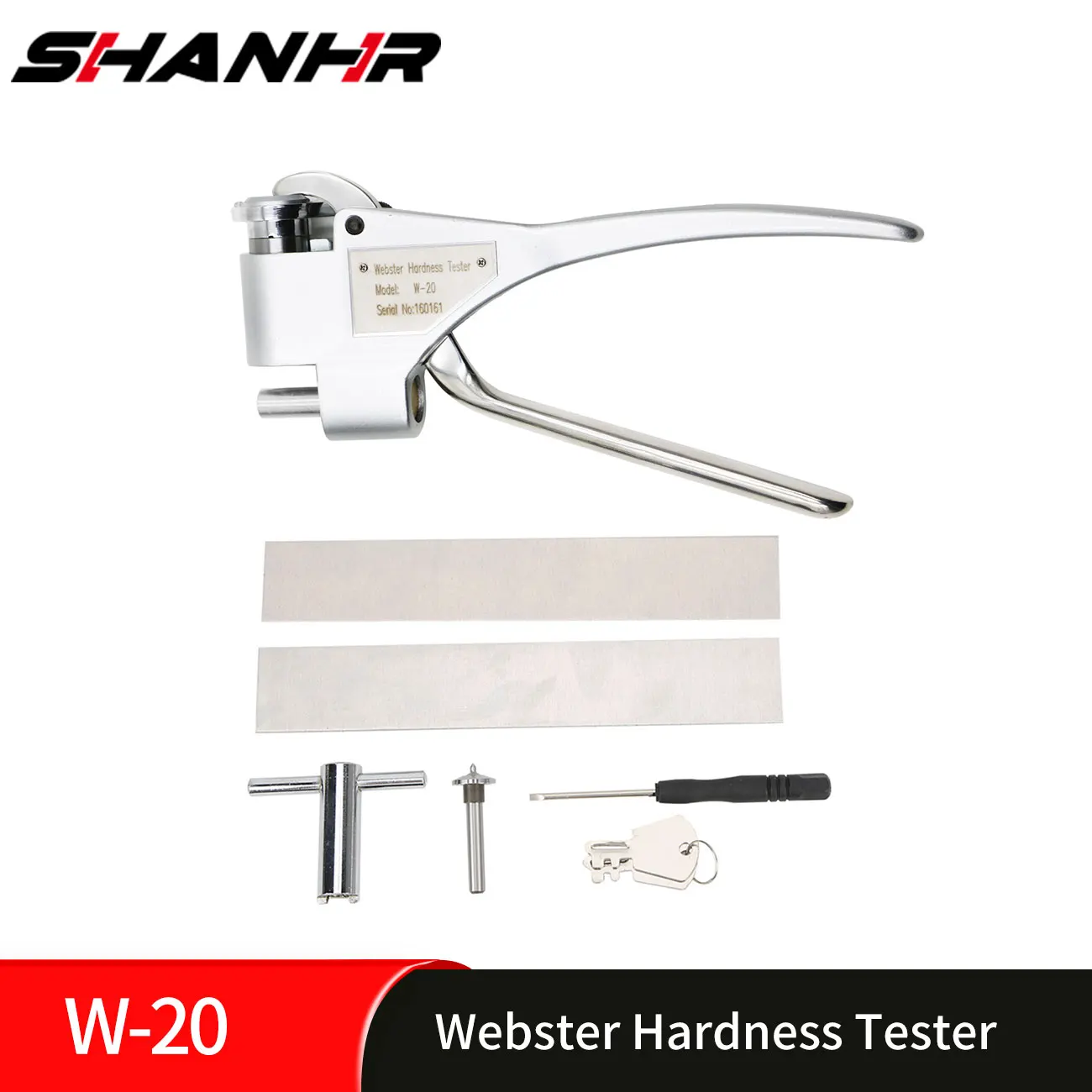 SHANHR W-20/A/B W-B75 W-B92 Webster Hardness Tester  Portable Hardness Tester Durometer Measuring Tools
