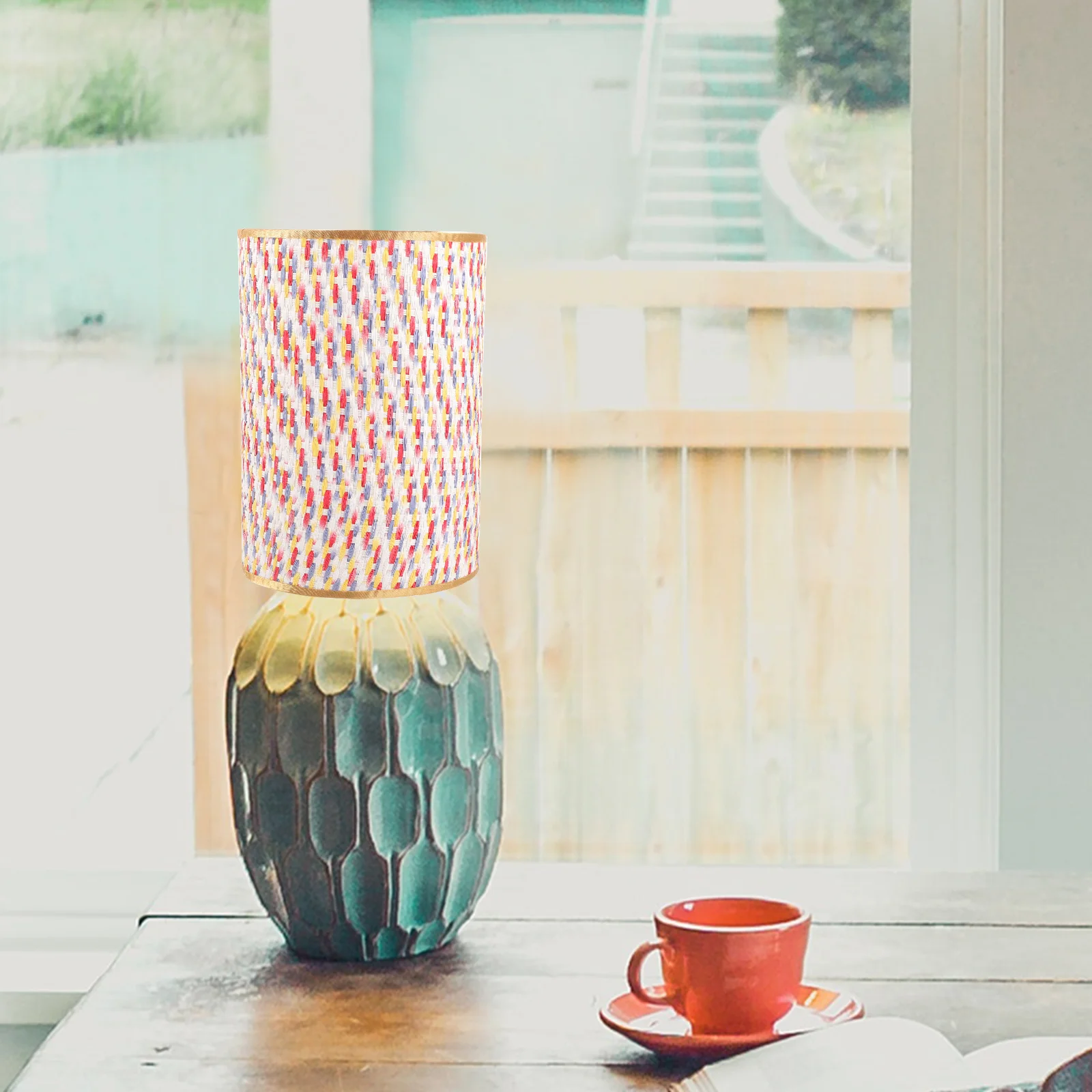 

1 Unit Colorful Lamp Shade Modern Simple Table Light Lampshade Replacement for Desk Floor Lamp Home Decoration