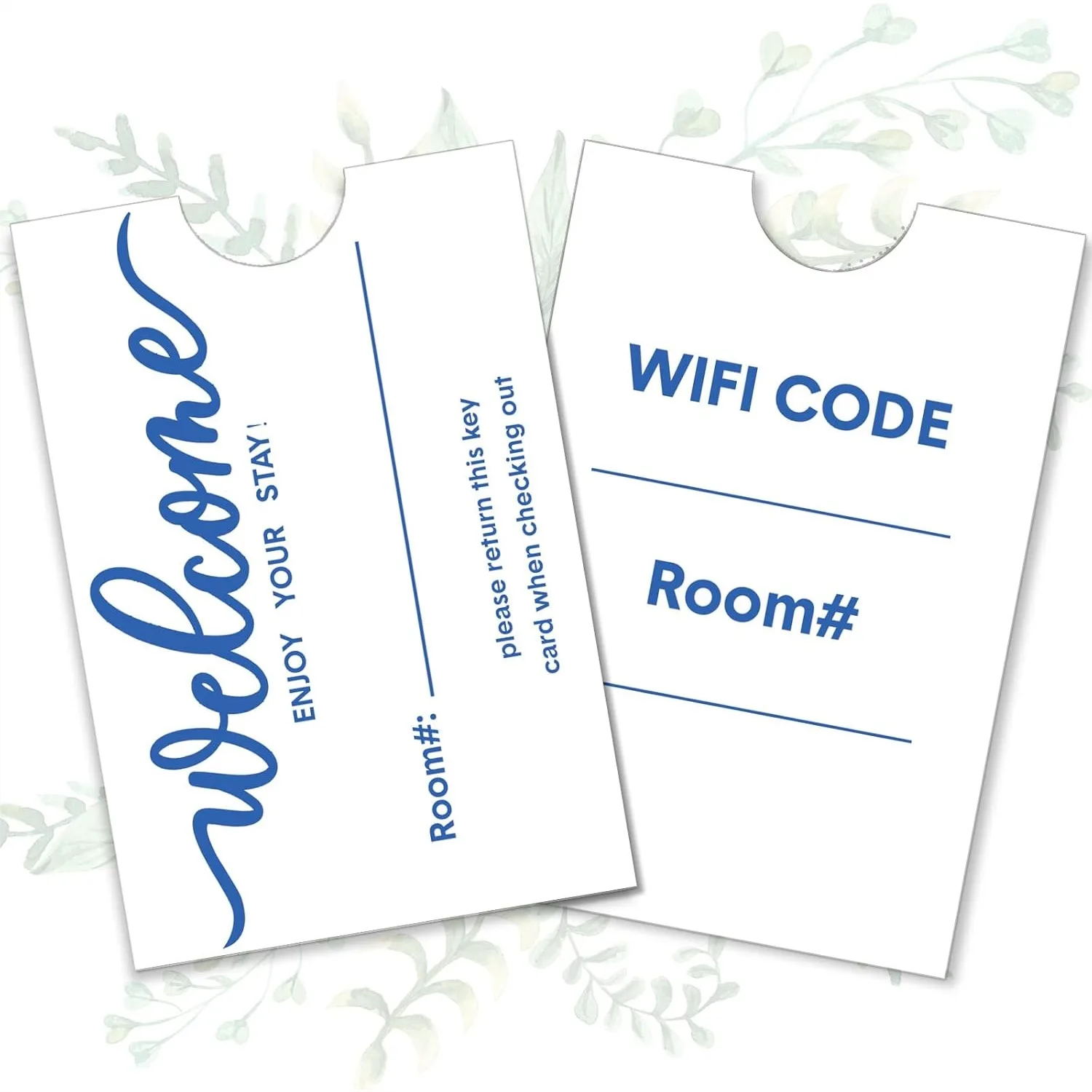

1000 Pcs Hotel Key Card Envelopes Key Card Holder Sleeves Keycard Envelope with Arc Cut Design for Hotel Travel 2.4 x 3.5 Inch