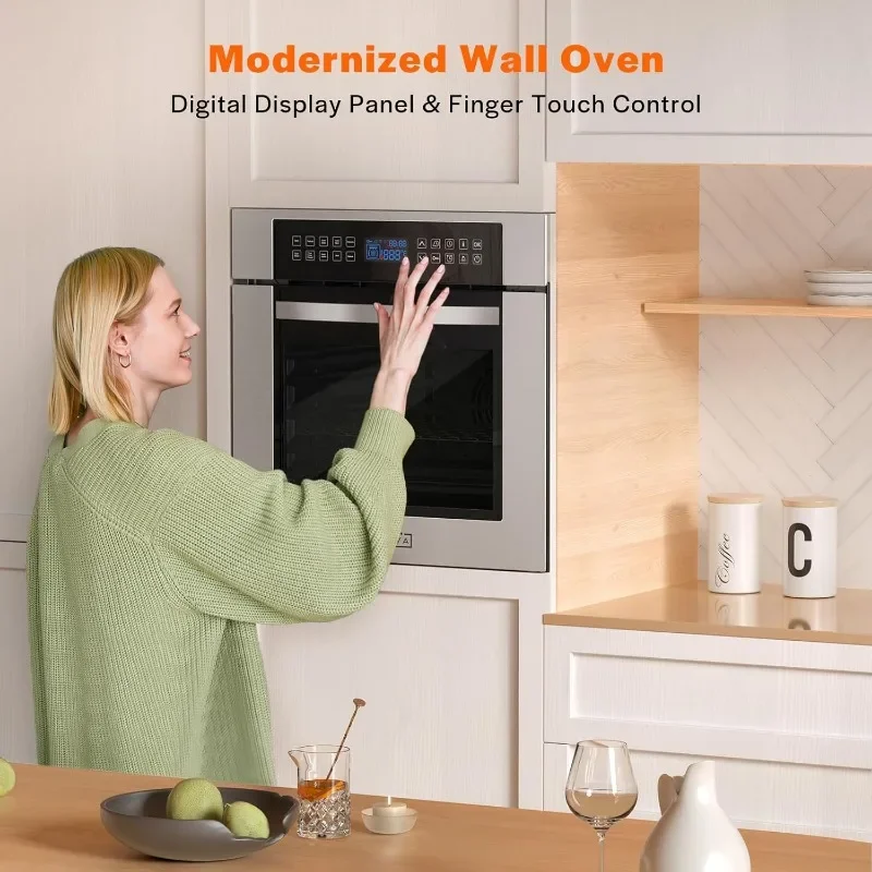 Electric Convection Single Wall Oven  Cooking Functions Deluxe Sensitive    Ovens Kitchen appliances