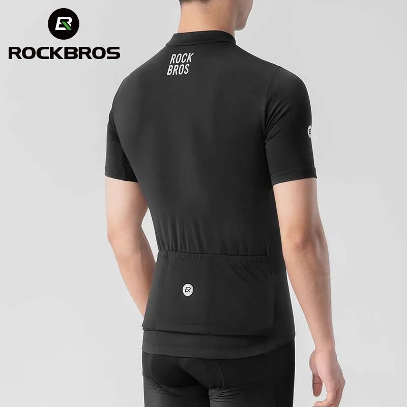 ROCKBROS Summer Cycling Jersey Quick Dry Breathable Short Sleeve Cycling Maillot Tight Fit Race Shirt Men Women Cycling Clothing