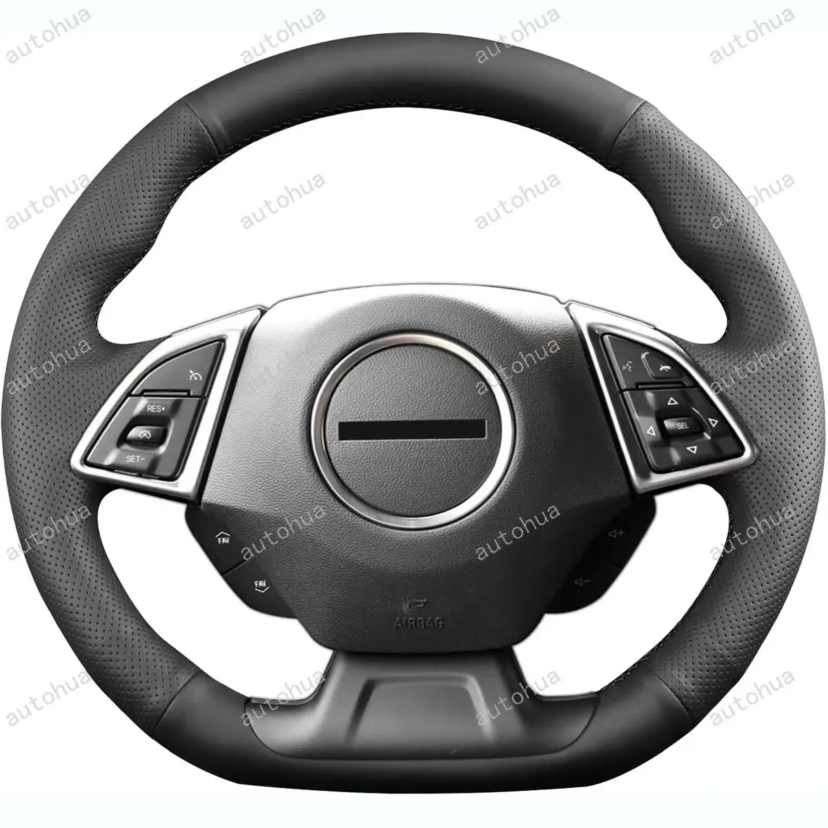 

Steering Wheel Cover for Chevrolet 2017 Corvette Grand Sport/2017 Camaro ZL1/2017 Camaro 1LE/2016 Camaro/2015 Corvette Z06
