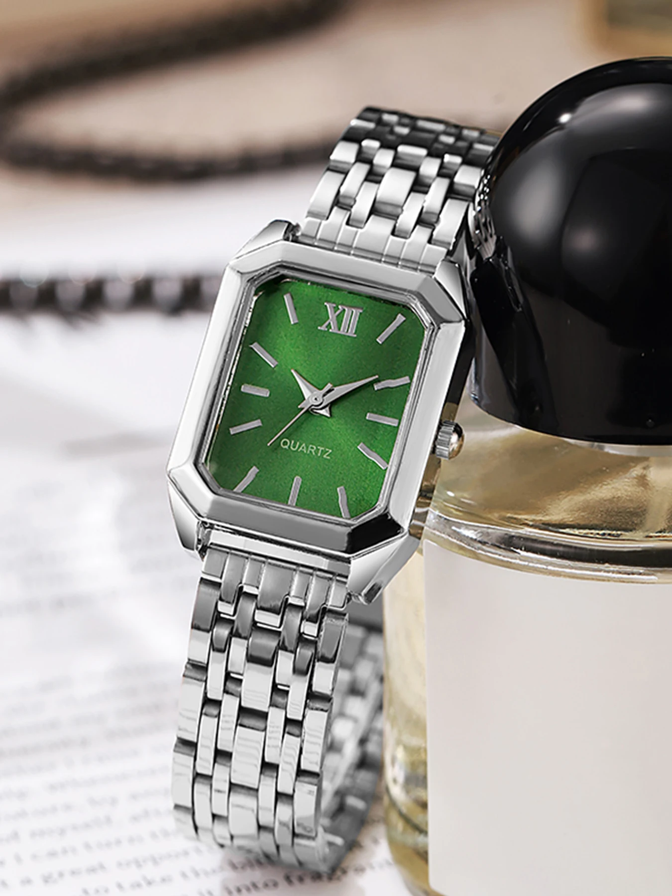 

Элегантные женские наручные часы с многоцветным циферблатом, ремешком из нержавеющей стали, роскошные кварцевые часы для женщин, идеальный подарок