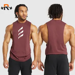 Men's Fitness Clothing Summer Quick Dry Vest Jogging Bodybuilding Sleeveless Shirt Breathable Round Neck Casual Muscle Tank Top