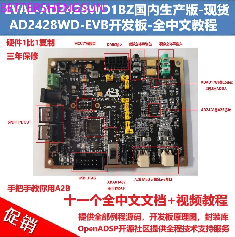 AD2428WD-EVB/EVAL-AD2428WD1BZ development board