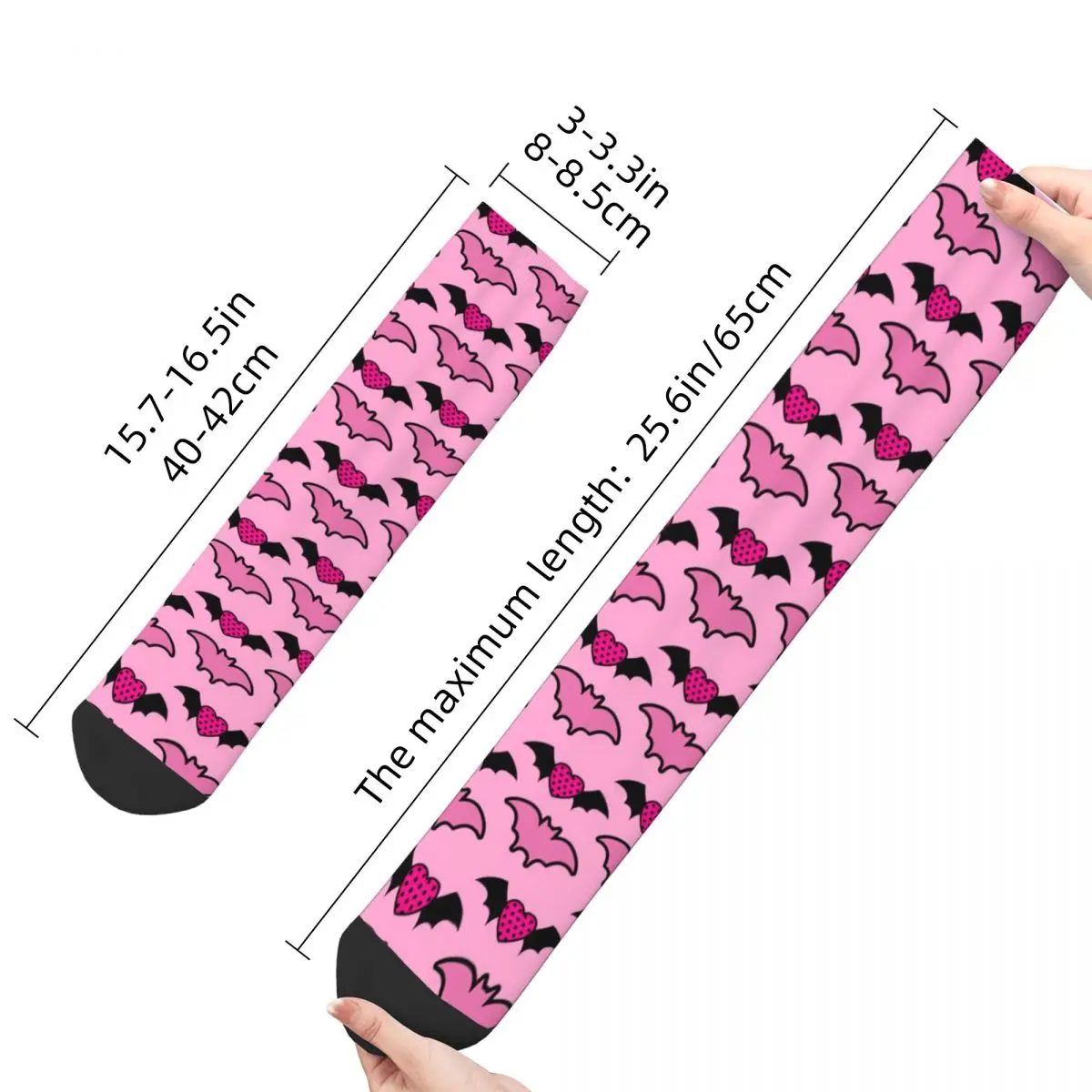 Autumn Winter Crazy Design Women Men Monster High Anime Socks Pink Sweat Absorbing Football Socks