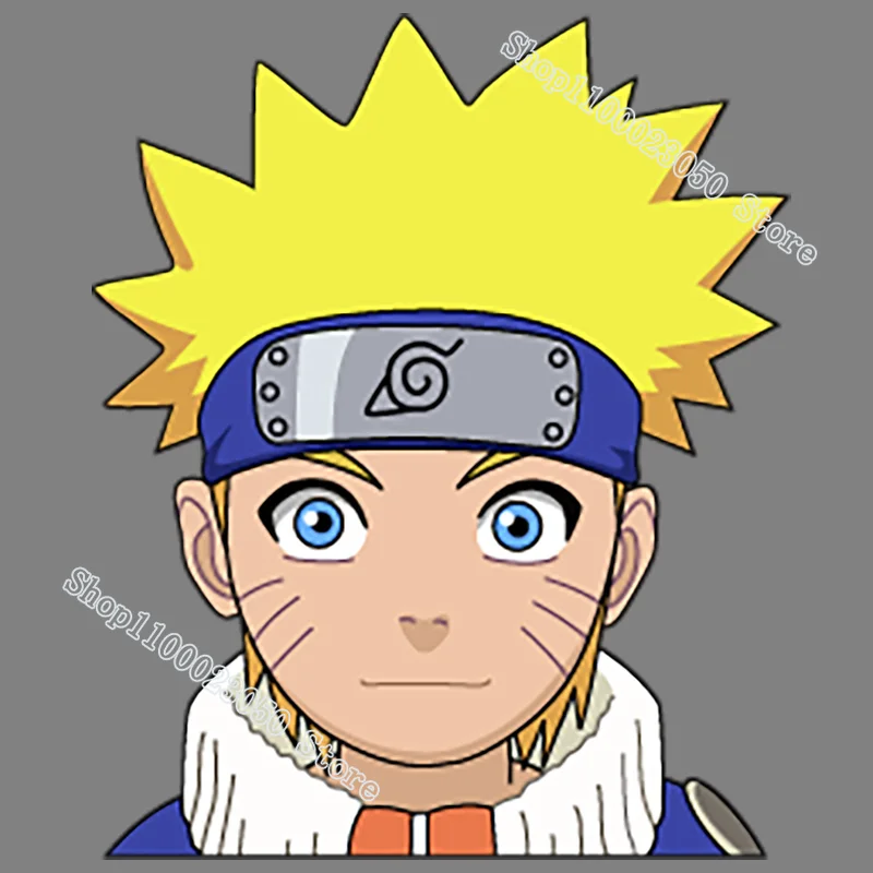 Naruto Heat Transfer Stickers Sasuke Kakashi for T Shirt Hoodie Clothes DIY Kids Patches Iron on Transfer Applique Boys Toy Gift