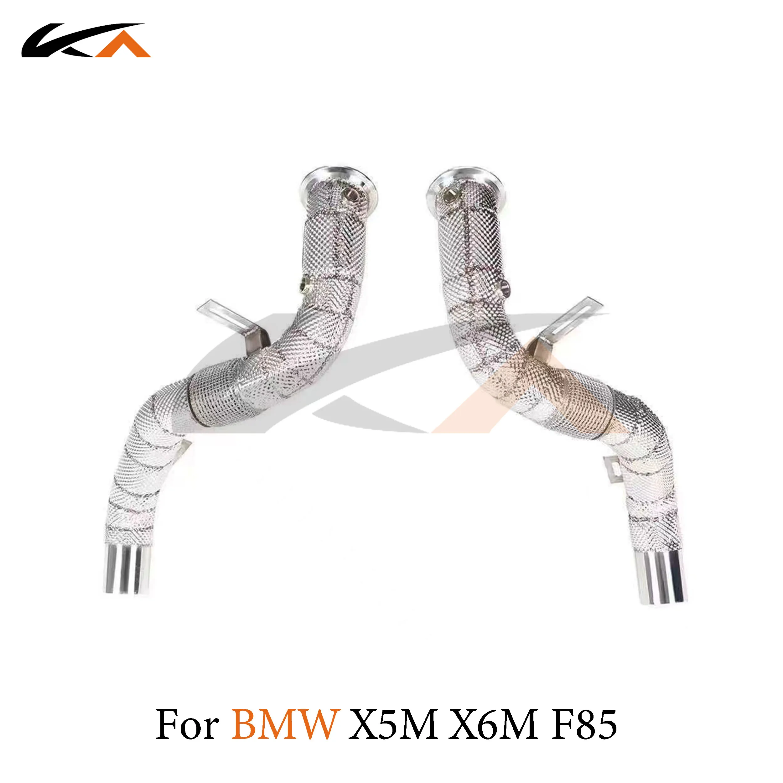 

KA Tuning exhaust system header stainless downpipe for BMW X5M X6M F85 F86 4.4T axle pipe performance catalysis heat shield