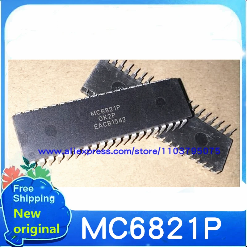 5 pçs/lote MC6821P DIP40 100% Novo estoque original