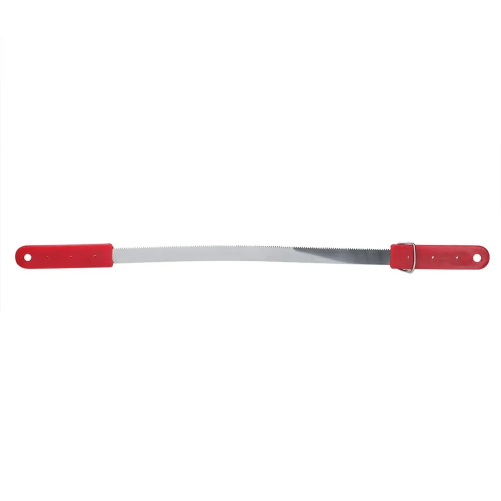 Steel Blade Shedder Scraper Tool Single Blade Design Red Plastic Handle Horse Grooming Scraper 30 cm × 9.2 cm Dimension