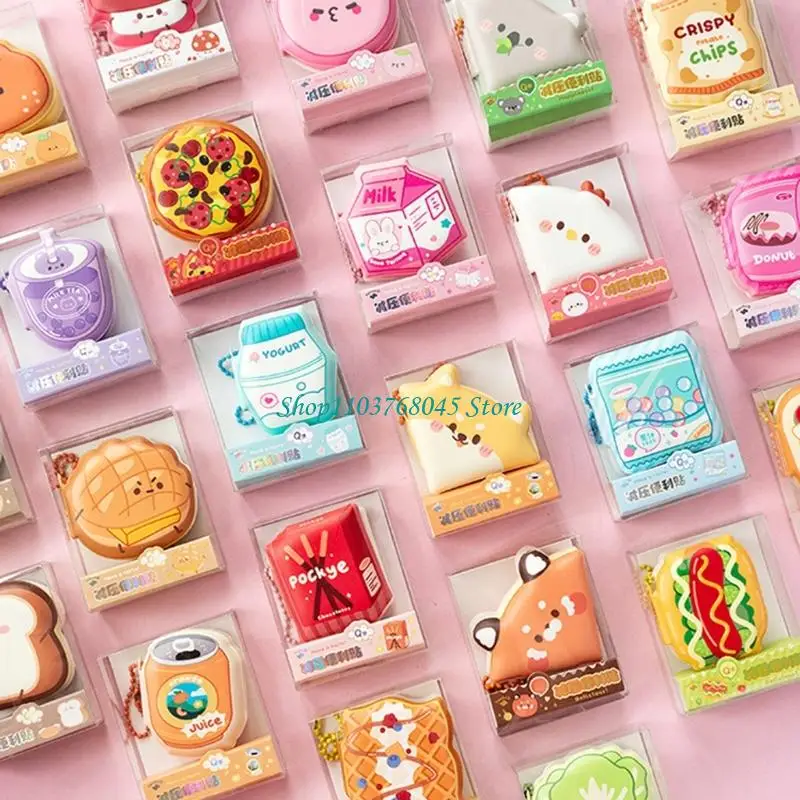 R53F Note Pad Creative Cartoon Sticky Notes With Soft Texture For Easy Note Taking