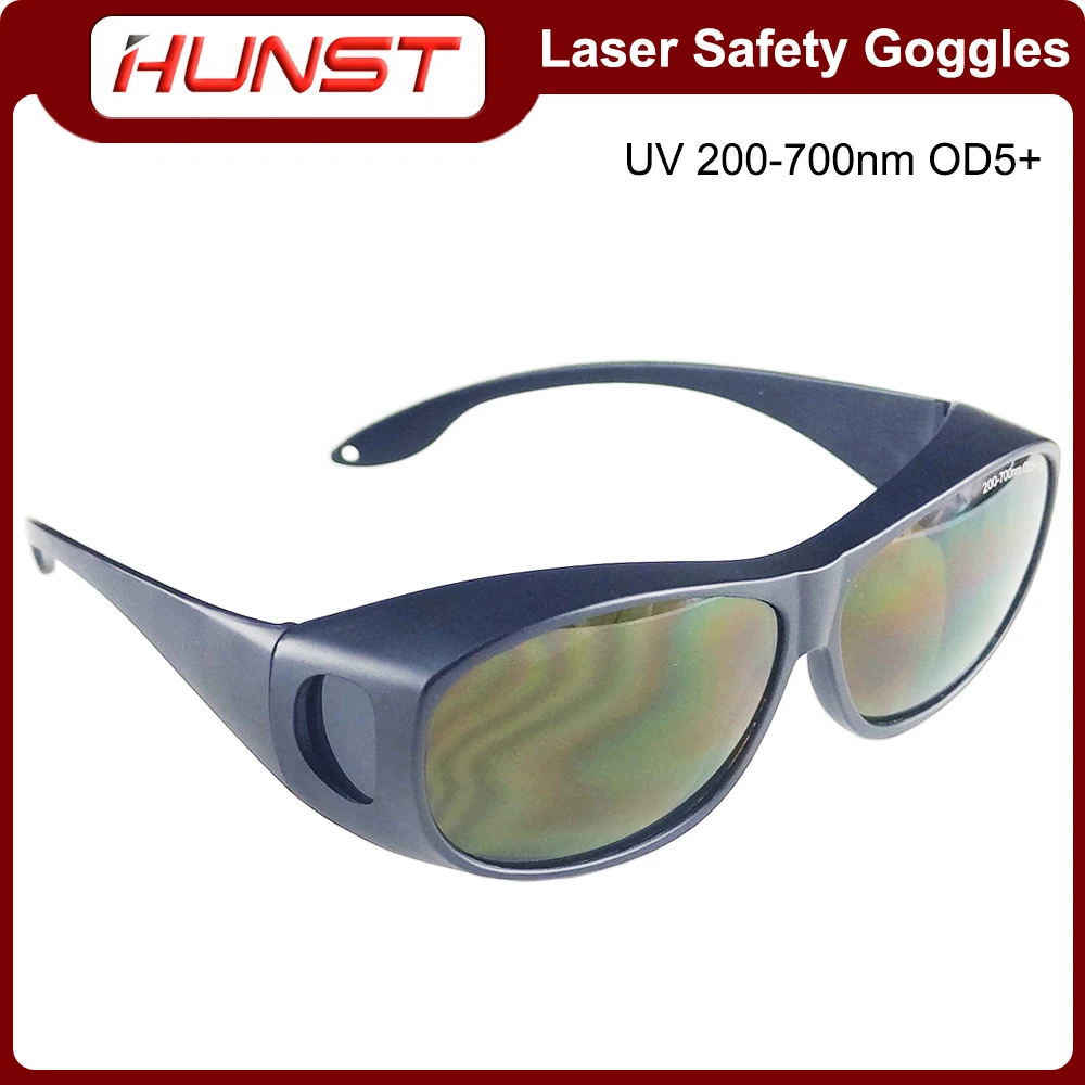 HUNST OD5+ Professional Laser Safety Goggles for 355nm 450nm 520nm 532nm 650nm UV,Green,Blue, Red Laser Eye Protective Goggles