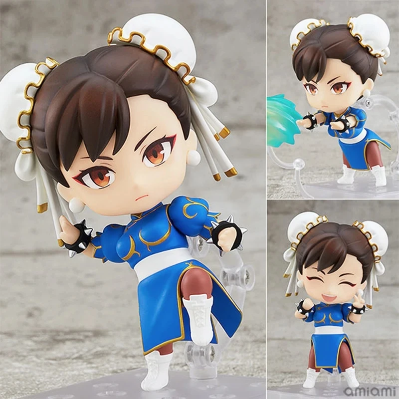 10cm #1993 Chun-Li Anime Figure Game Street Fighter II Action Figure Kawaii Fighting Girl Figurine PVC Collection Model Doll Toy