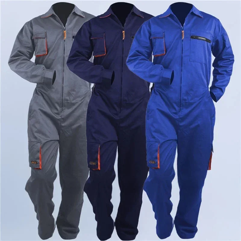 Werk Overall Uniformen Mannen Vrouwen Werken Overall Lassen Pak Auto Reparatie Workshop Monteur Plus Size Magazijn Werkkleding Kleding