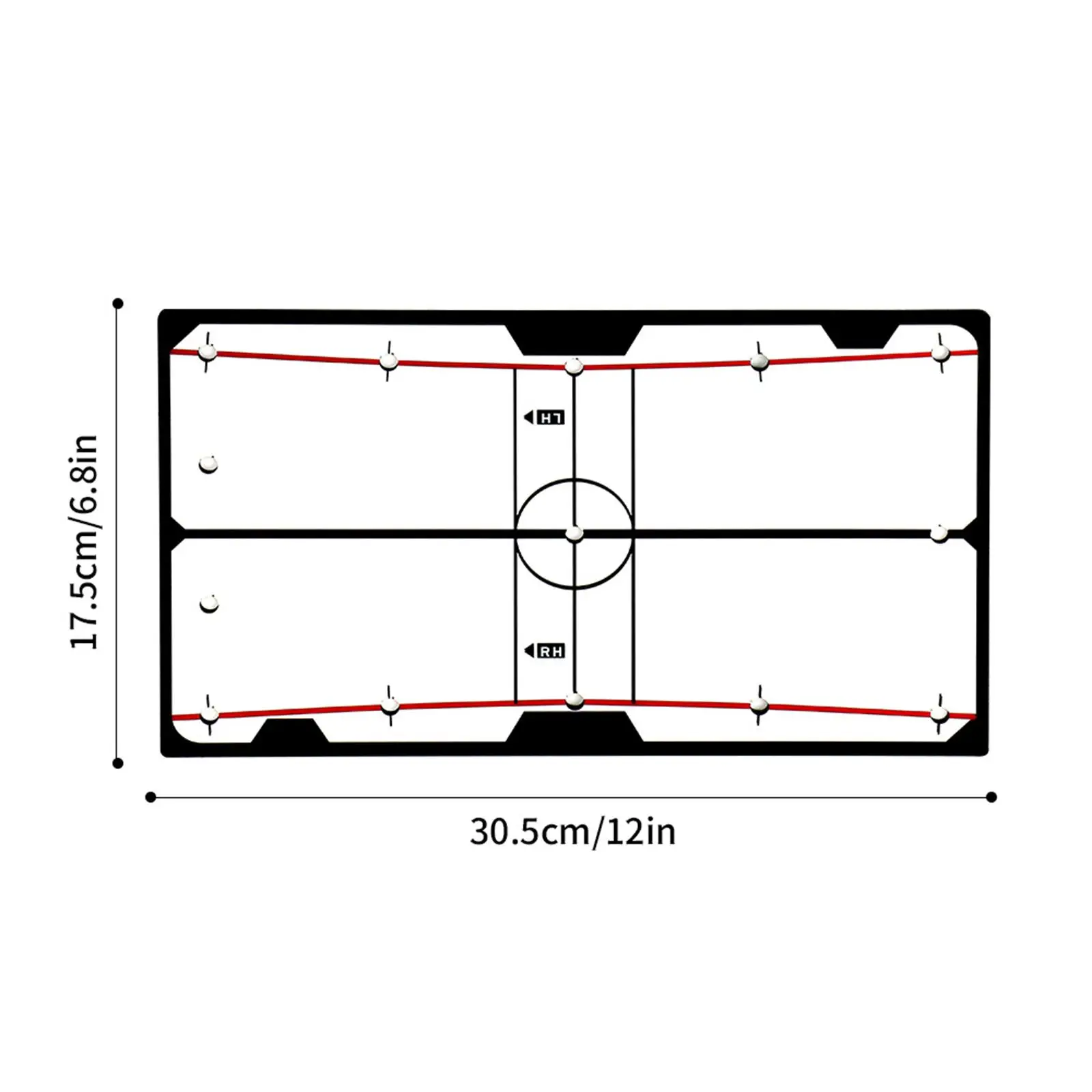 Golf Putting Alignment Mirror Practice Equipment Durable Acrylic for Indoor Outdoor Games Improve Skills