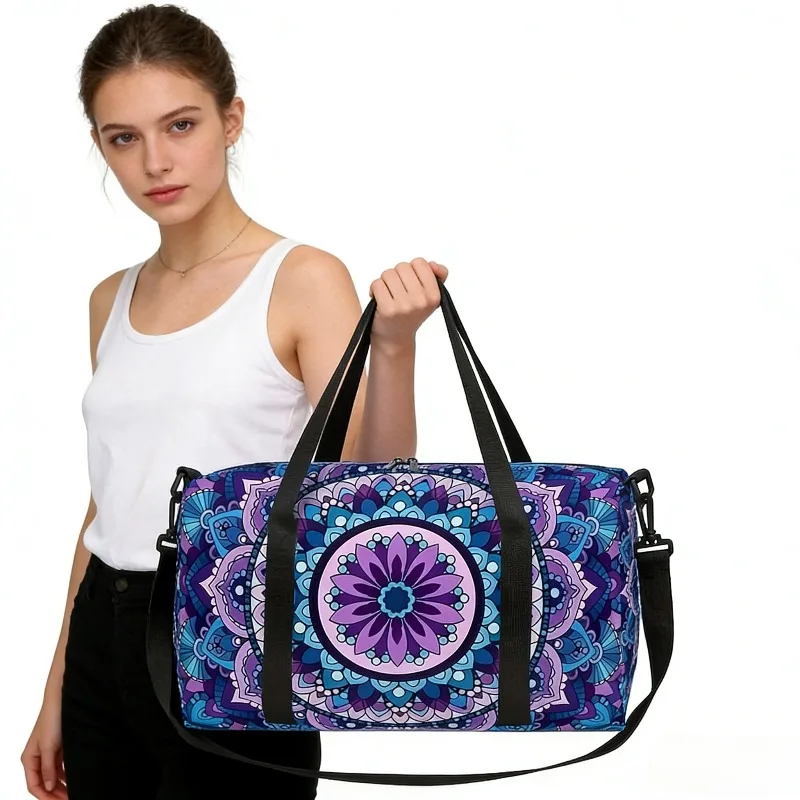 

Дорожная сумка-дафл с цветочным принтом Datura, большая водонепроницаемая сумка для ночевки, пляжа, плавания, бассейна, спорта, тренажерного зала, кемпинга, сумка для выходных