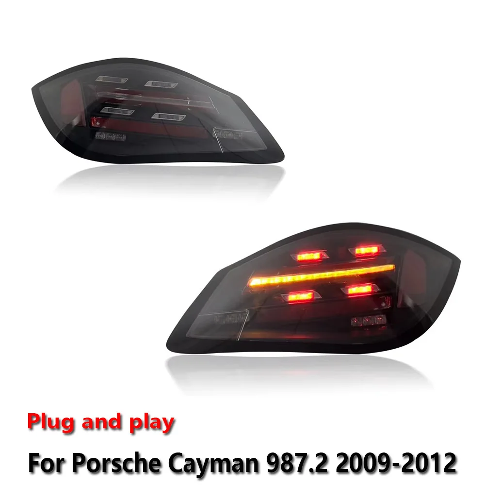 

Auto Car Lights Tail Lights For Porsche Cayman 987.2 Taillight Assembly 2009-2012 Modified LED Water Steering Rear Taillight