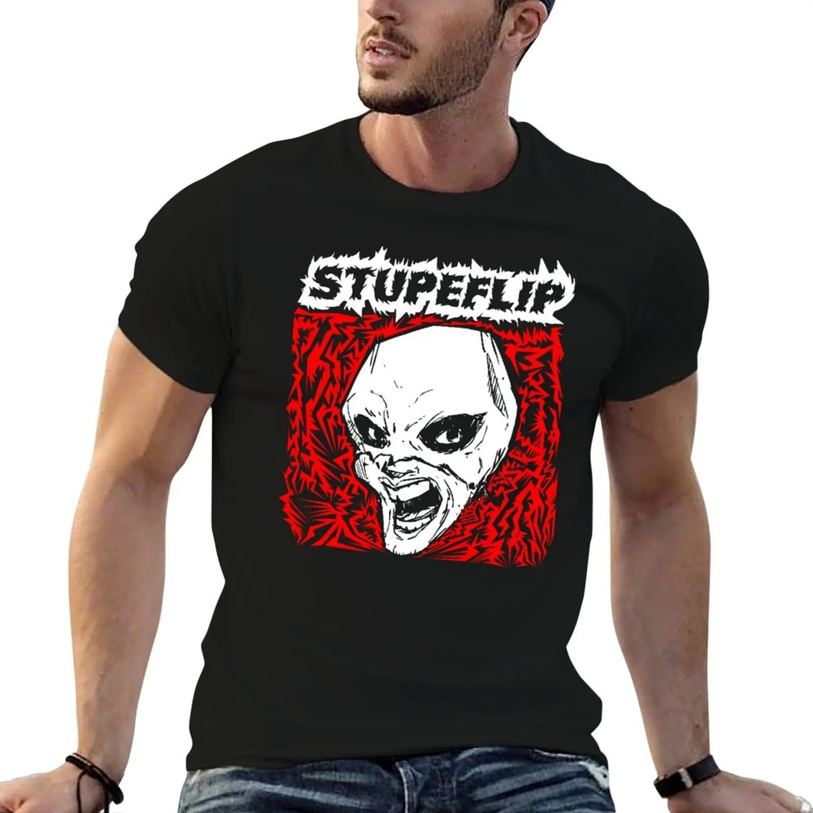

custom T-Shirt t t man print shirt STUPEFLIP shirts t plain high shirt cotton quality