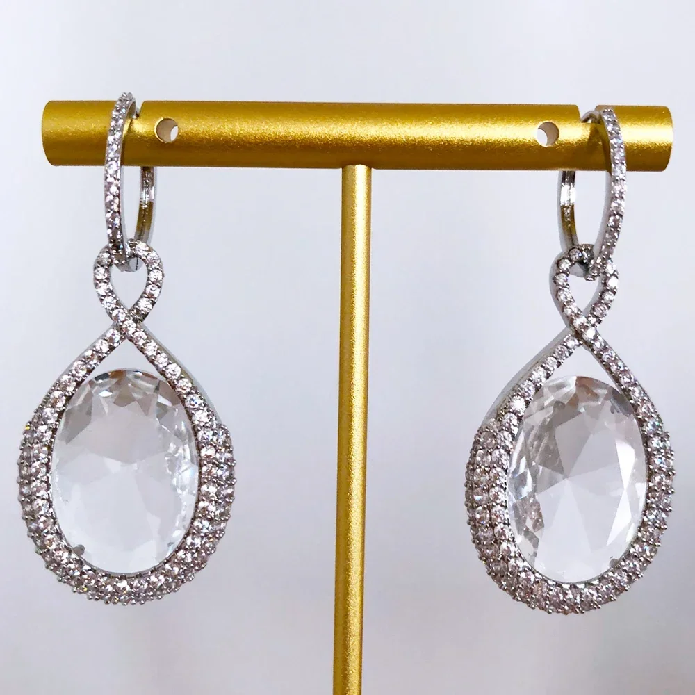 

Soramoore Cute Luxury Charm Drop Dangle Earrings for Women Wedding Party Jewelry Ladies Daily Trendy Accessories Hot Sale
