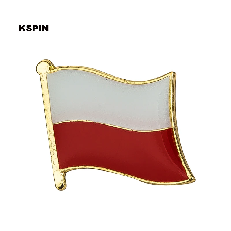 Poland Flag Laple Pin Badge Brooch