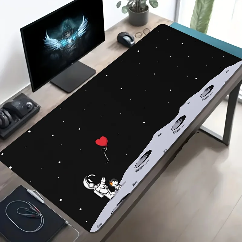 

Большой игровой коврик для мыши «Космонавт на Луне» с нескользящей резиновой основой для ПК и ноутбуков
