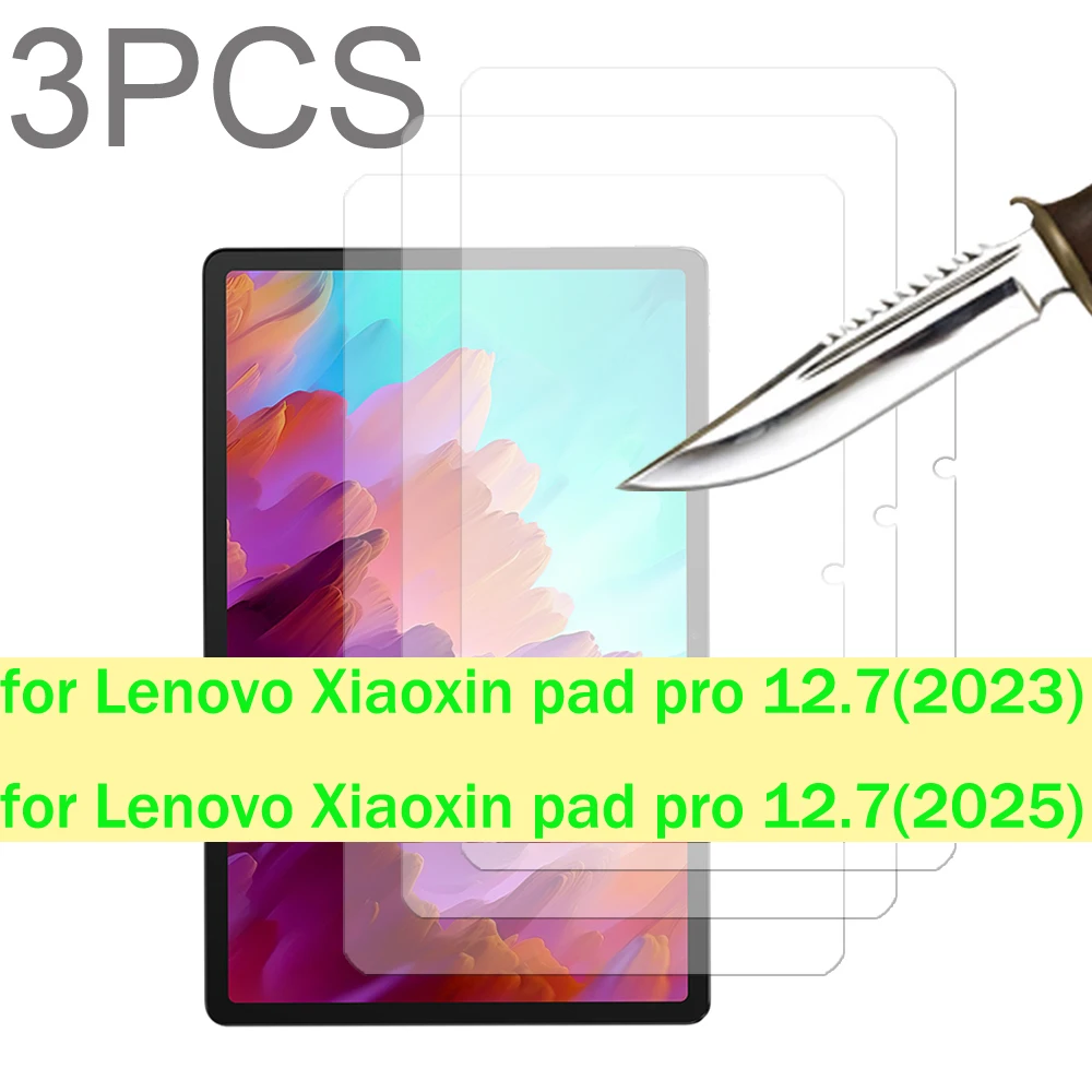 

3 шт., защитное стекло для Lenovo Tab P12 12,7 дюйма, 2023 для Xiaoxin Pad pro 12,7 2025, защитная пленка из закаленного стекла для планшета