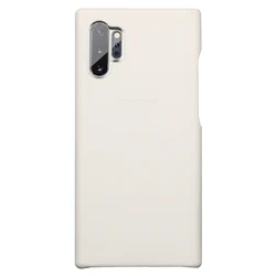 Funda de cuero de vaca 100% auténtico para Samsung Galaxy Note 10 + Plus, carcasa trasera blanca de lujo para mujer, liquidación, gran oferta