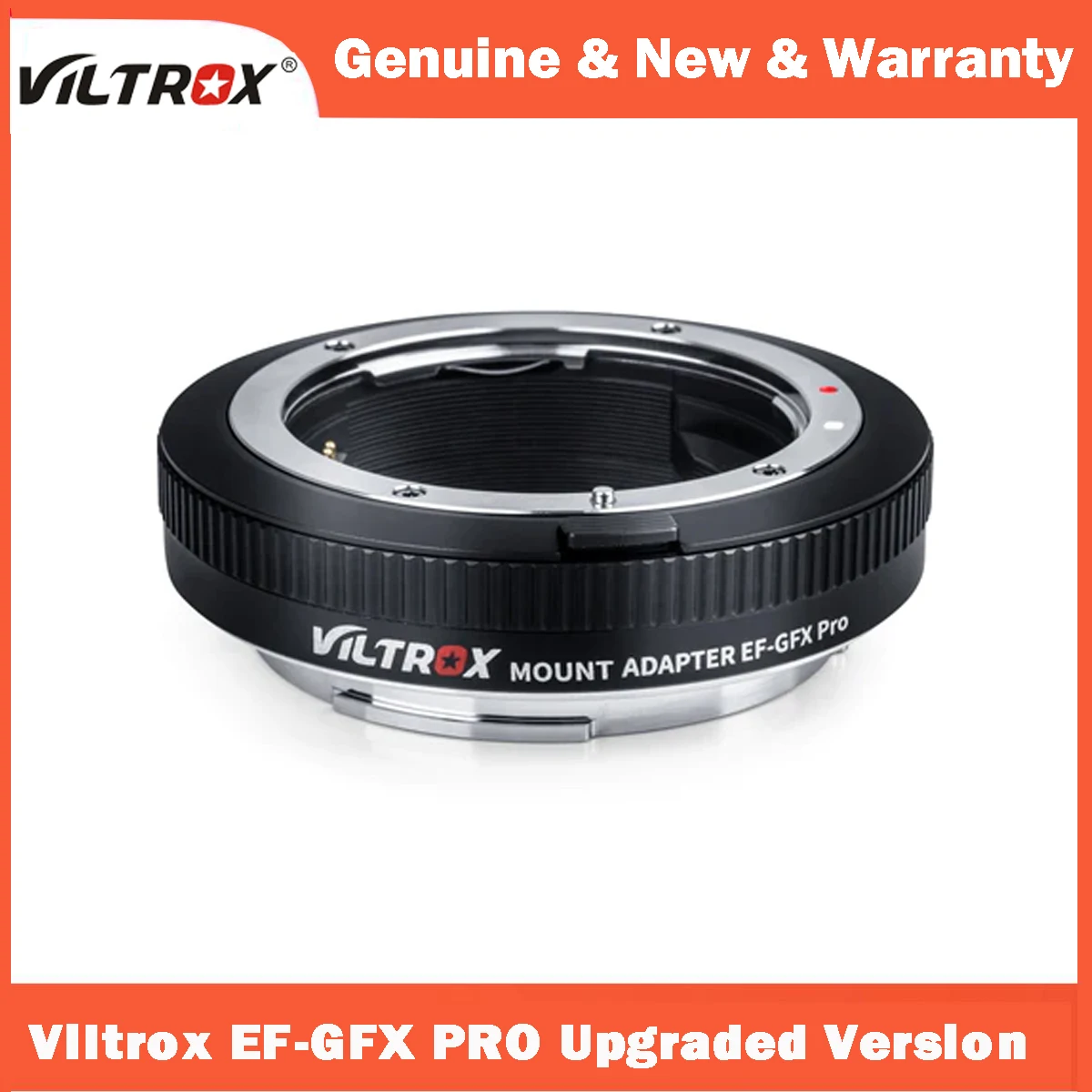 VILTROX EF-GFX Pro Auto Focus Lens Mount Adapter Ring Anti-shake EXIF Type-C for Canon EF/EF-S Lens to Fuji X-Mount Cameras