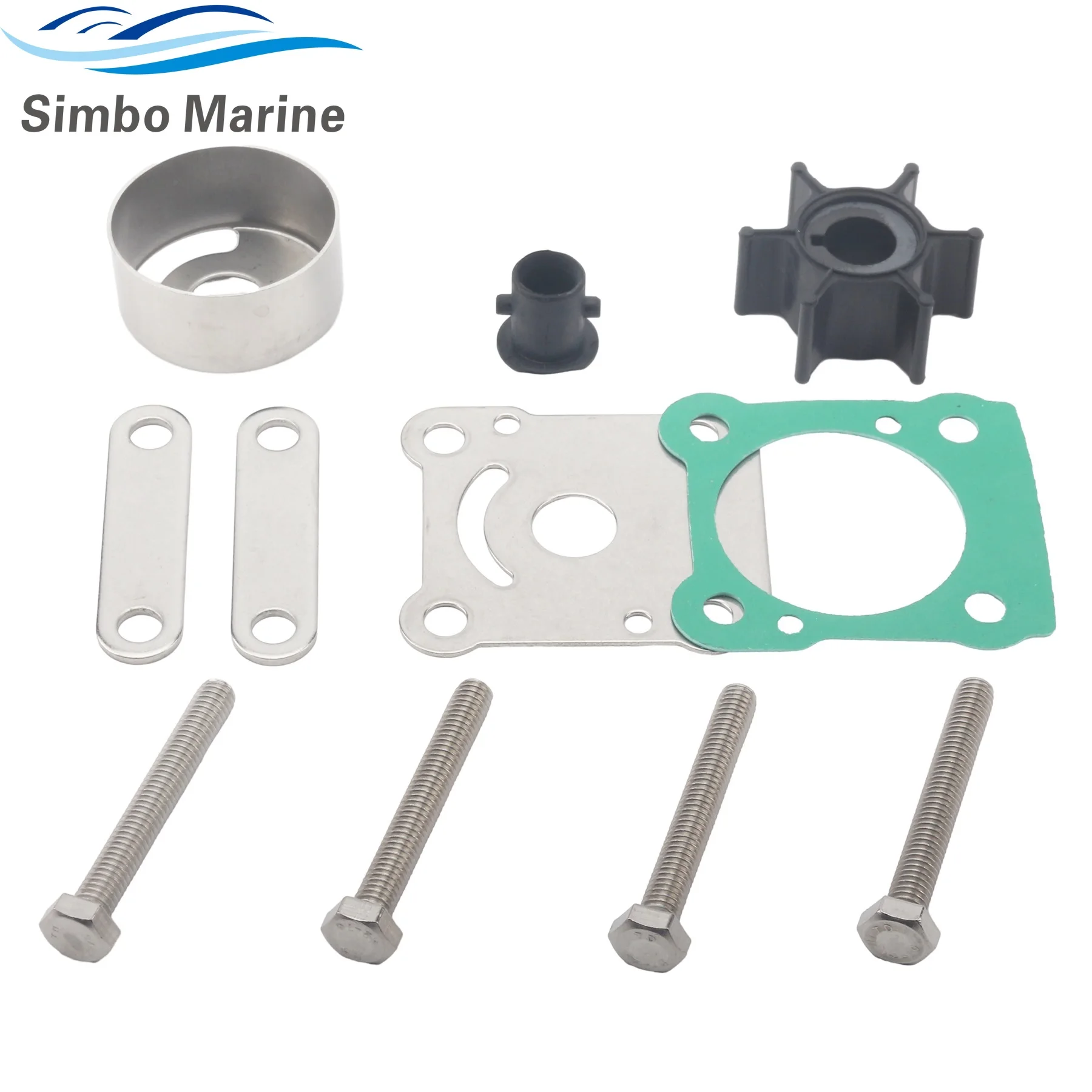 

Outboard Engines Water Pump Impeller Repair Service Kit for Yamaha Marine 2 Stroke 6 8 HP 6G1-W0078-00 6N0-W0078-A0 18-3460
