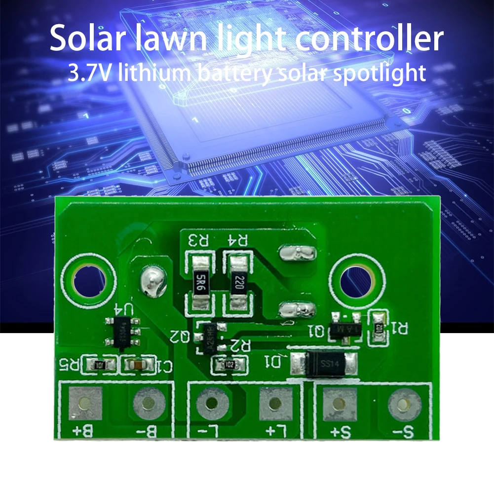 3.7V Solar Charger Board Eco-friendly Solar Lamp Board Control Sensor Portable Multi-function ON/Off Light Control with Switch