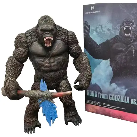 28cm King Kong vs. Godzilla Toy Modelo 2021 Versão do filme King Kong Skull Island Gorilla Monster Boneca Presente