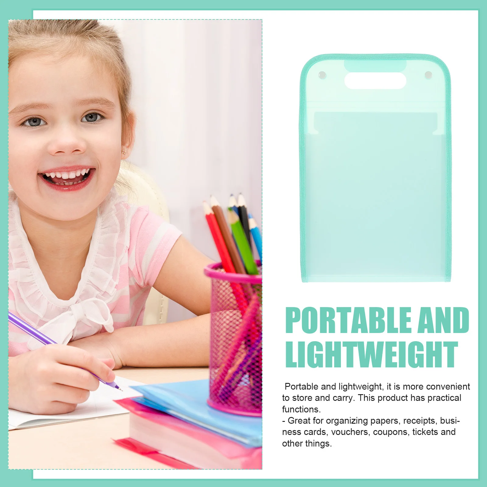 Папка для документов, пластиковый портативный органайзер для файлов большой емкости для бумаги формата А4, расширяющаяся папка для файлов с несколькими карманами и аккордеонами