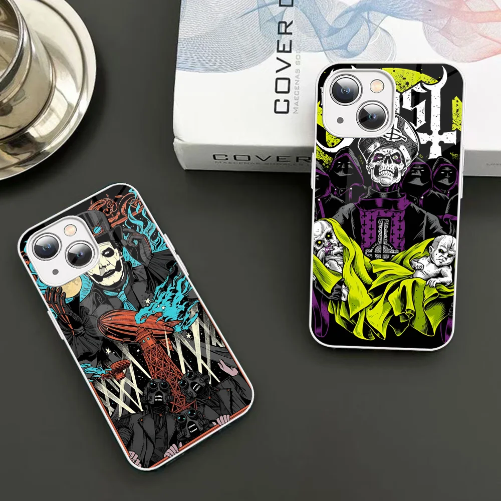 

Ghost B.C. Phone Case Tempered Glass For Iphone 14 13 12 11 Pro Mini XS MAX 14Plus X XS XR Fundas