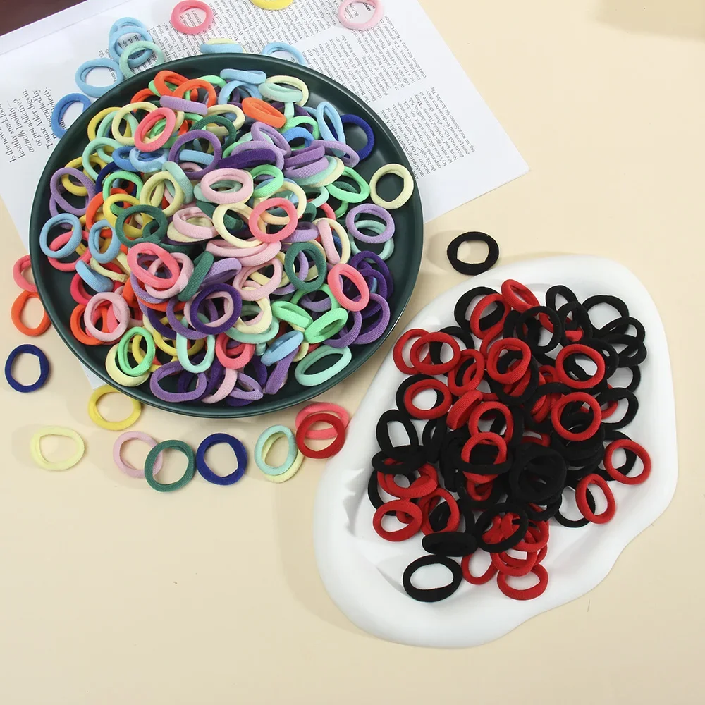 20/50pcs Kids Elastic Hair Bands Girls Sweets Scrunchie Rubber Band for Children Hair Ties Clips Headband Baby Hair Accessories