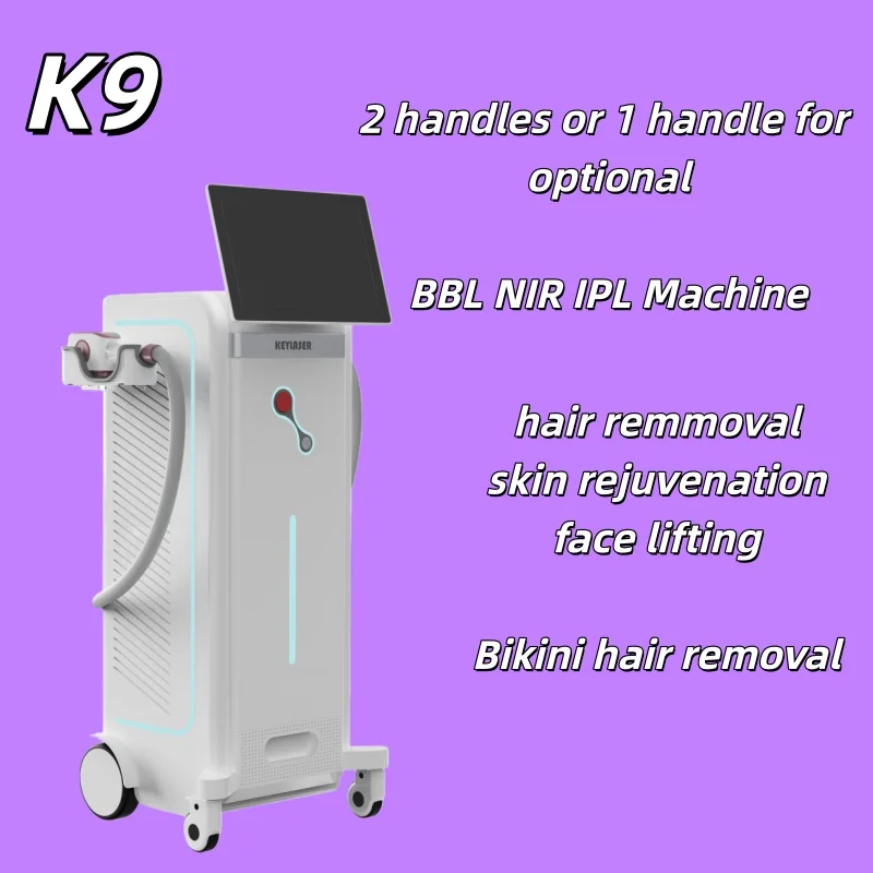 Standing Vertical K9 BBL NIR Beauty Device IPL Laser Wrinkle Removal Hair Removal Skin Rejuvenation Face Lifting