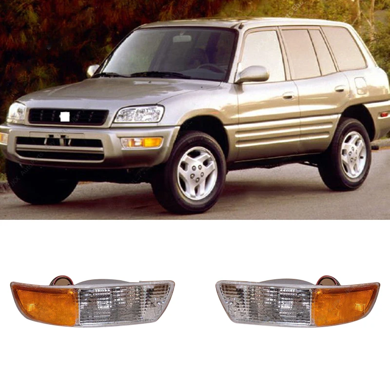

1 Pair Front Bumper Fog Driving Light PC ABS fit for Toyota RAV4 1998 1999 2000