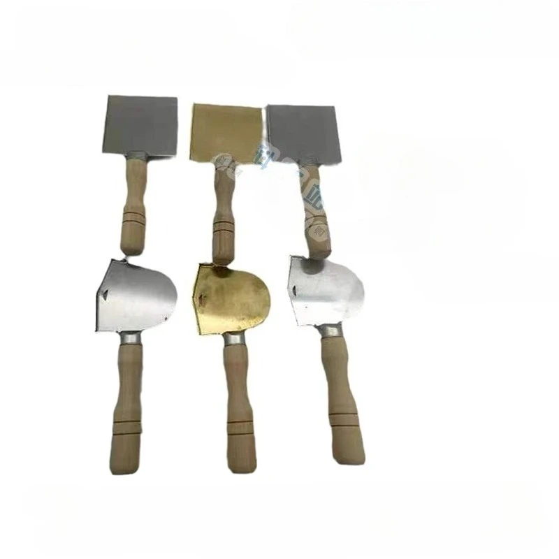 1PCS Lab Wax Shovel, Stainless Steel, Aluminum Alloy, Pure Copper, Square Semi-circular Wax Shovel Tool, Individual Tray Tool s
