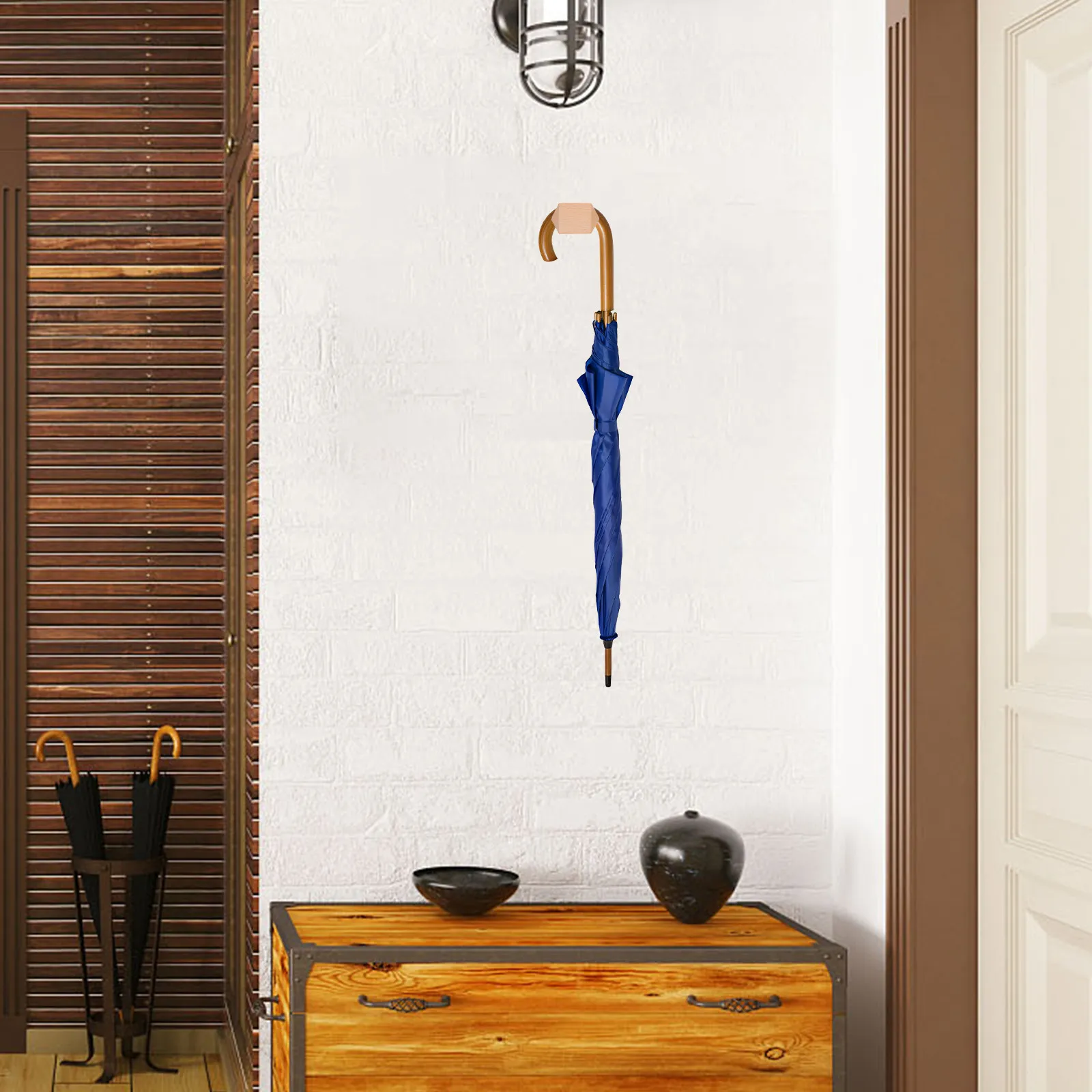 Wall Mounted Wooden Hooks Set – Fine Polished Multipurpose Space-Saving Hangers for Coat, Hat, Clothes