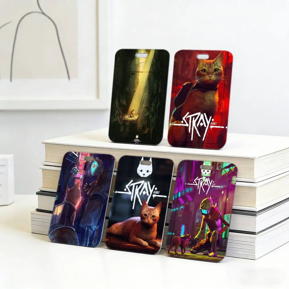 

Удобный шейный ремешок Hot Game STRAY с прозрачным держателем для ID-карты, прочный чехол для карты для бейджа сотрудника офиса.