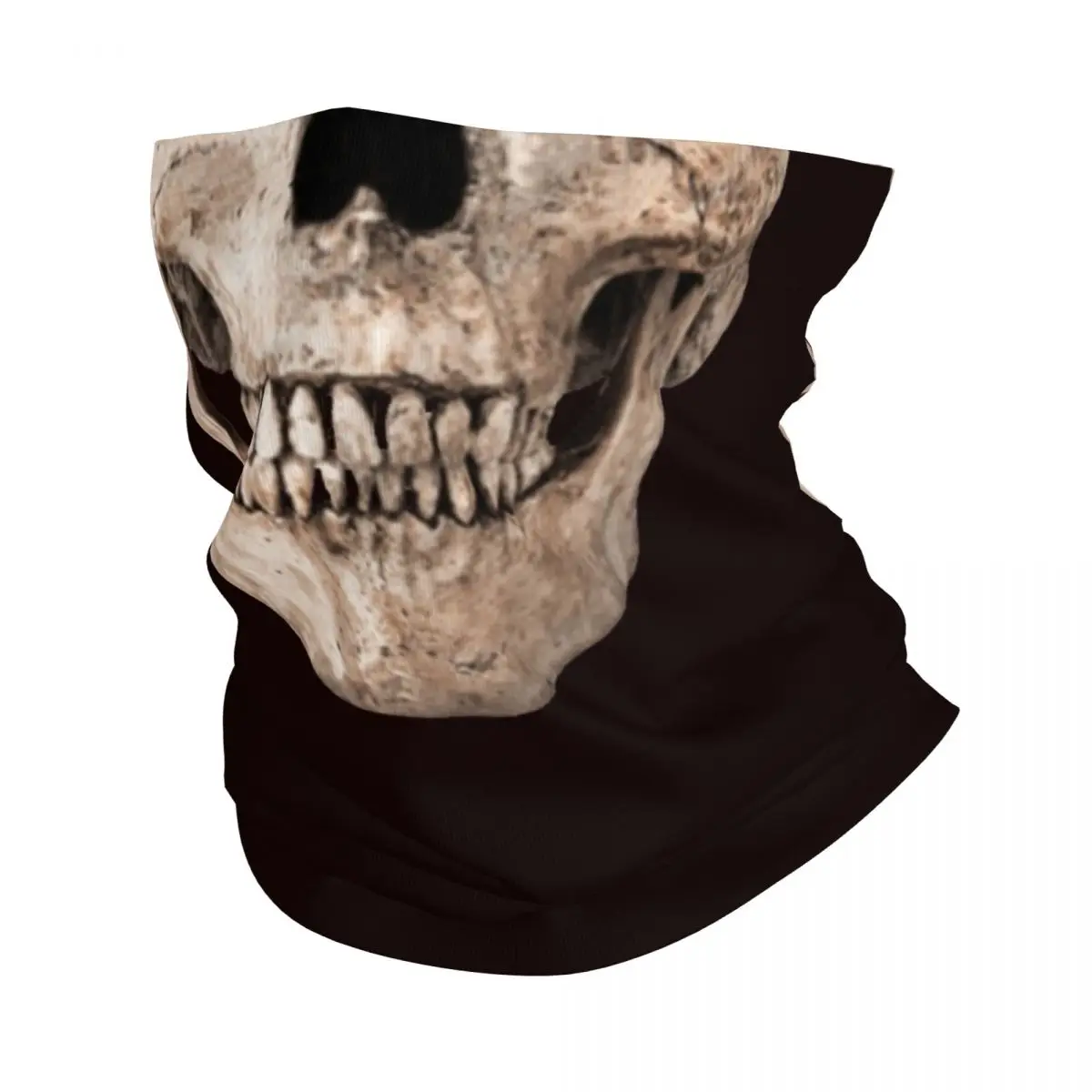 

Dead Skull Bandana Neck Cover Printed Zombie Horror Halloween Scary Mask Scarf Warm Headband Hiking for Men Women Adult Winter