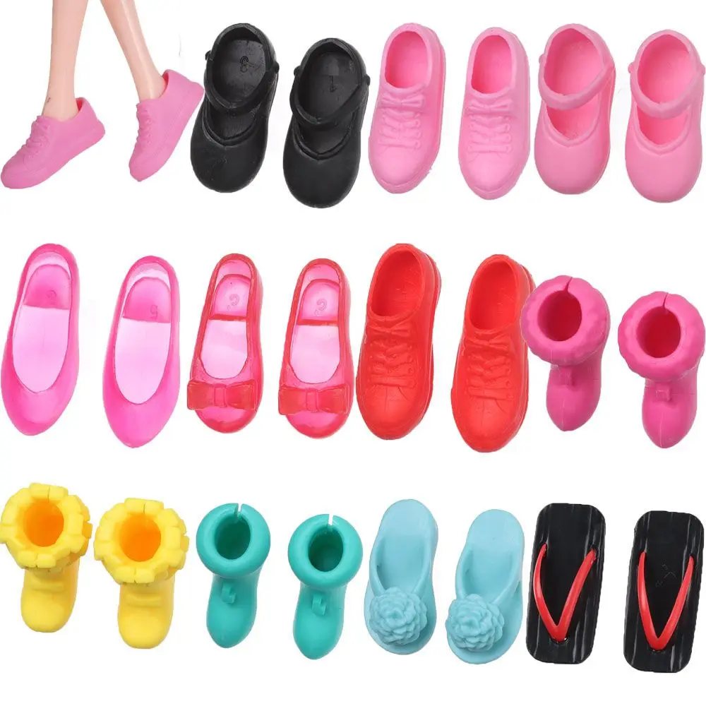 1 Pair 26~30cm Doll Shoes Female Doll Boots Fit Foot Length 2.2cm 1/6 BJD Dolls Accessories Cute Doll Casual High Heels Shoes