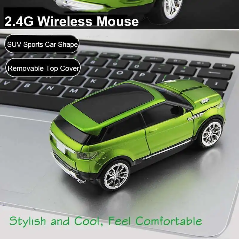 CHYI سيارة لاسلكية شكل ماوس الكمبيوتر Usb بصري صغير ثلاثية الأبعاد مريح SUV الألعاب الفئران المحمولة ألعاب الكمبيوتر Mause لأجهزة الكمبيوتر المحمول ماك بوك
