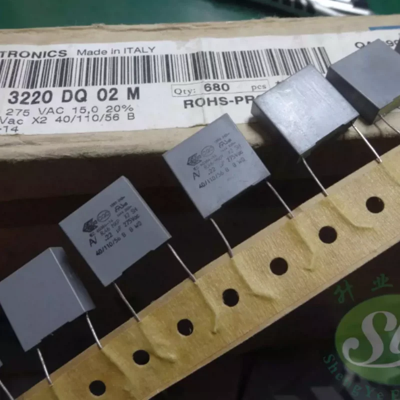 10pcs-100pcs Italian AV R46 0.22uf/275VAC 220nf u22 224 brand new thin film capacitor ultra-thin 5.8