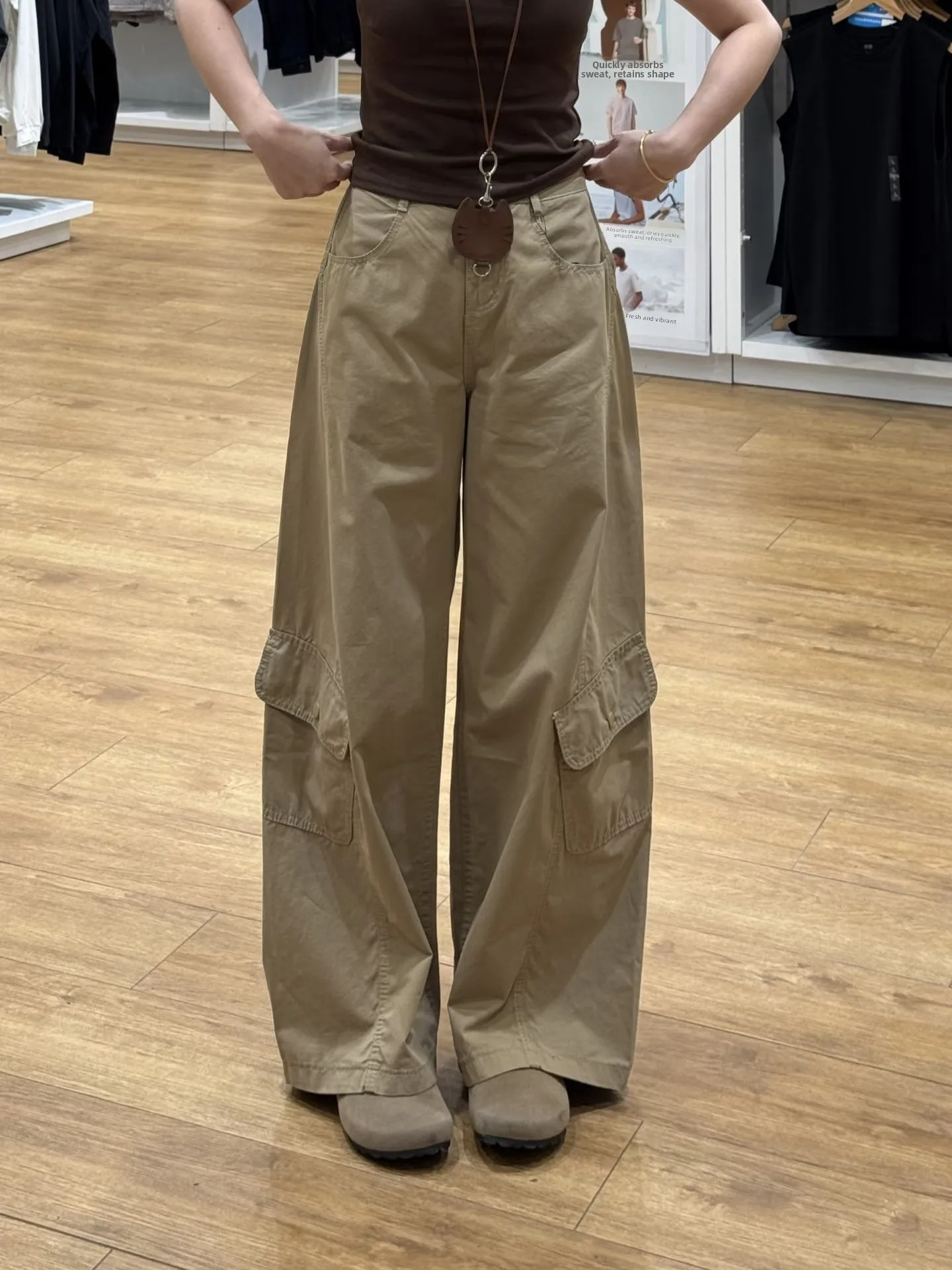 Grande taille rétro américain décontracté vêtements de travail jean femmes ample taille haute mince droite jambe large pantalon automne Faion grande taille